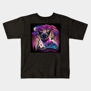 Creepy Birman Cat Kids T-Shirt